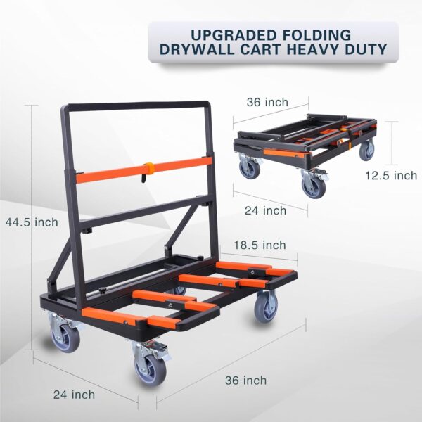 Folding Drywall Cart Heavy Duty - Image 2