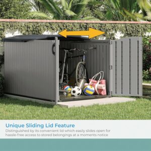 Slide Lid Storage Shed