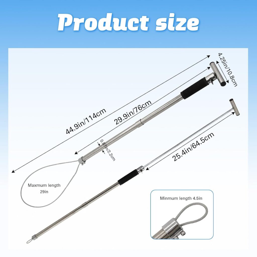 Small Animal Catchers help workers with arm, leg or mobility impairments to catch quickly moving animals such as pigs or pets.