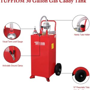 32 Gallon Portable Fuel Tank With 12V fuel transfer pump
