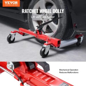 Hydraulic Wheel Dolly Tire Jack with Ratcheting Foot Pedal