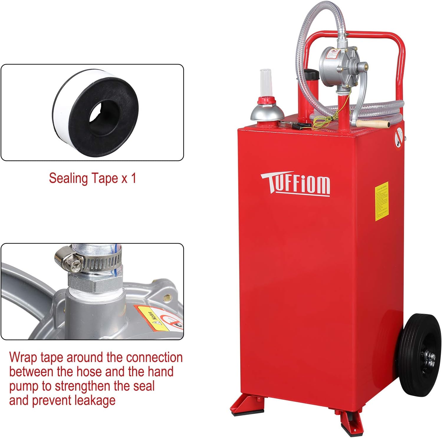 32 Gallon Portable Fuel Tank With 12V fuel transfer pump - Image 9