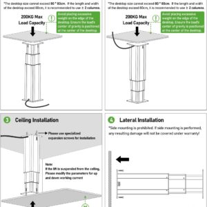 Electric Lift Shop Pedestal Table