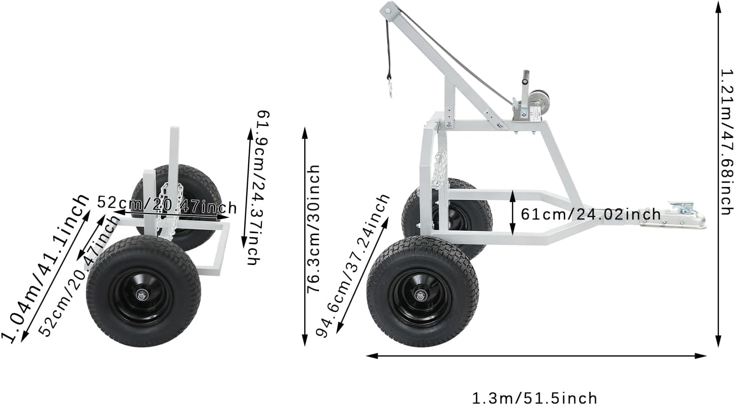 4-wheeled Log Skidding Arch and Holder - Image 2