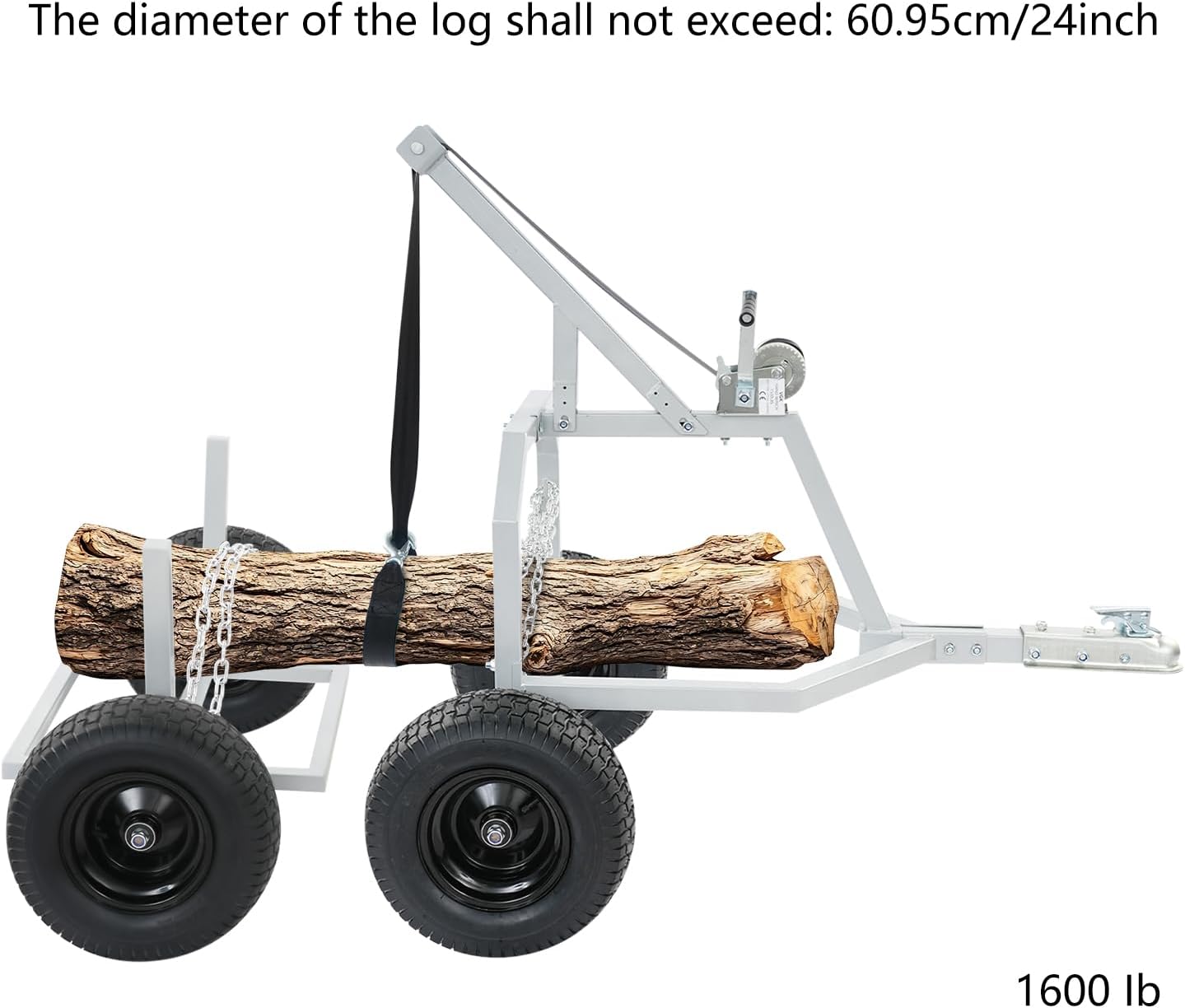 4-wheeled Log Skidding Arch and Holder - Image 4