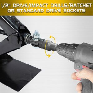 Jack or Crank Adapter for Impact Drill
