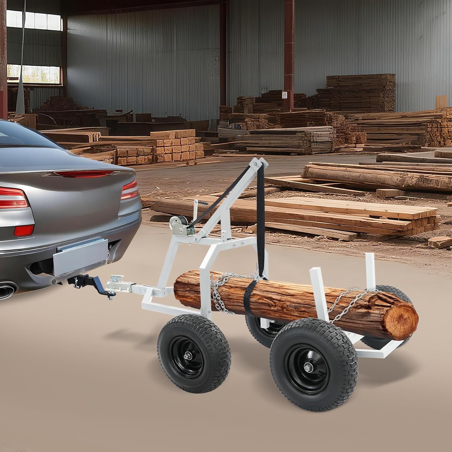 4-wheeled Log Skidding Arch and Holder - Image 3