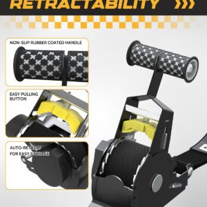 Spring-loaded Retractable Rachet Straps