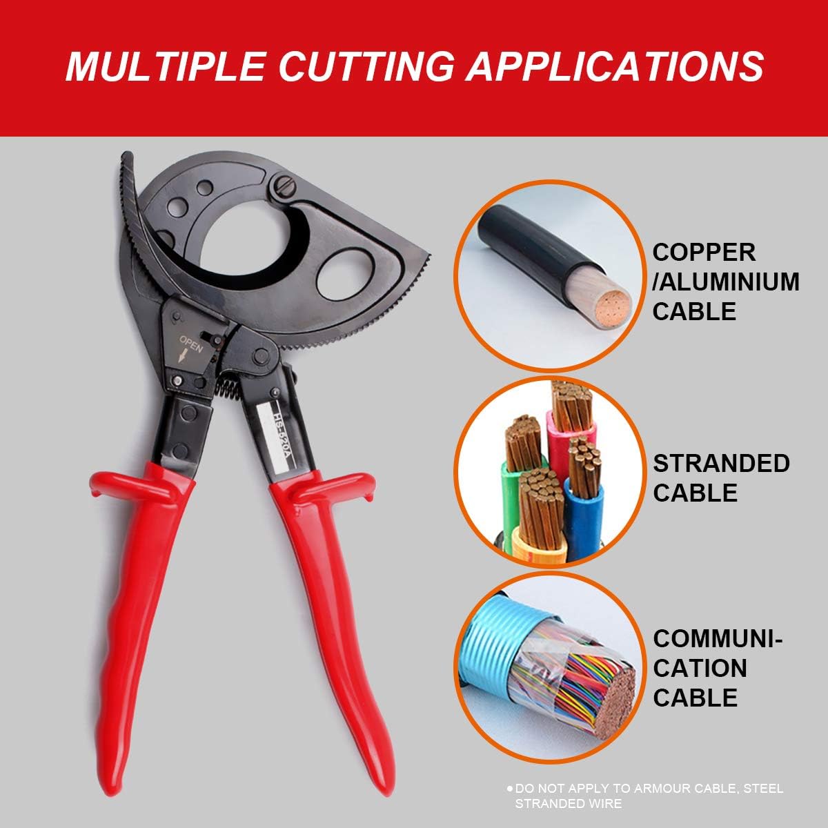 Ratcheting Cable Cutters - Image 2