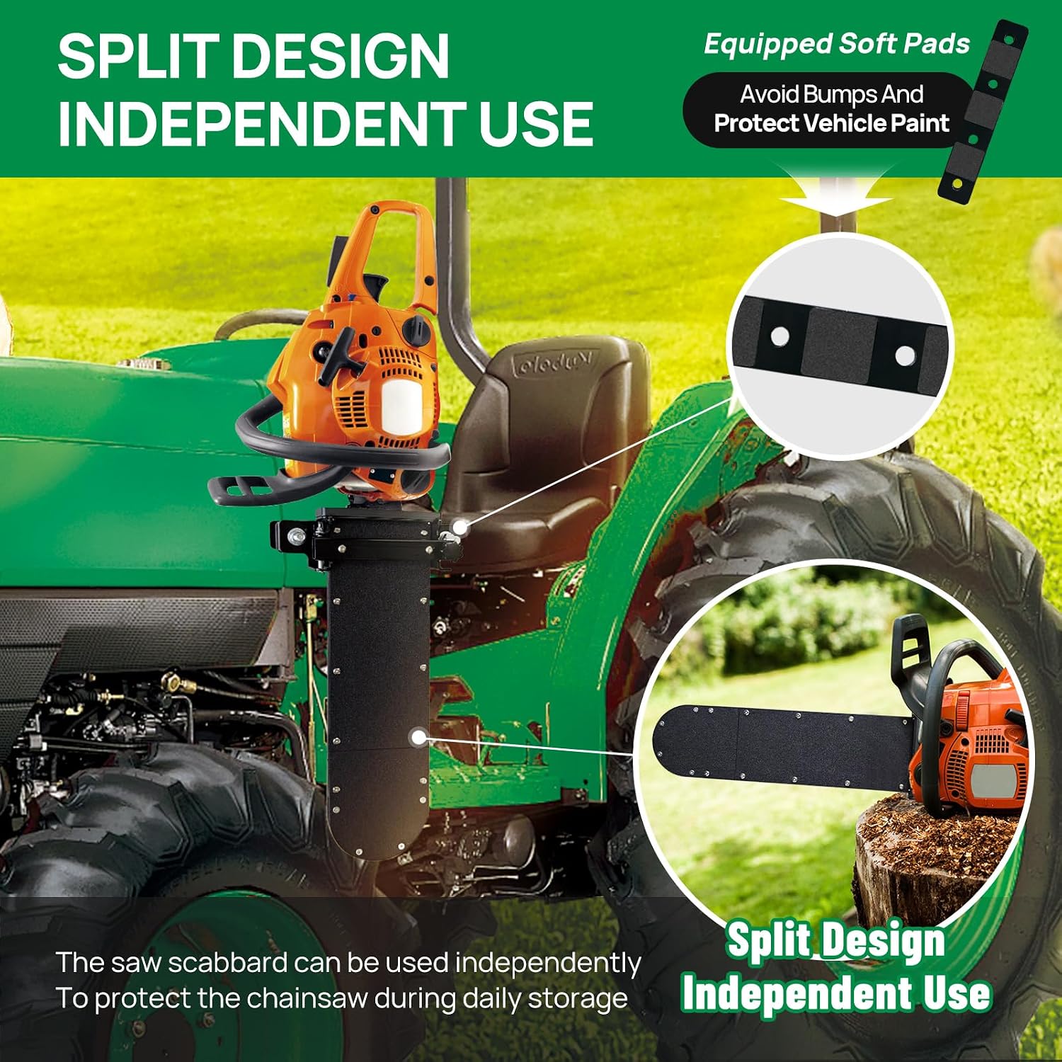 Tractor Chainsaw Holder